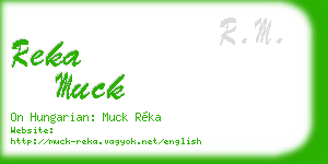 reka muck business card